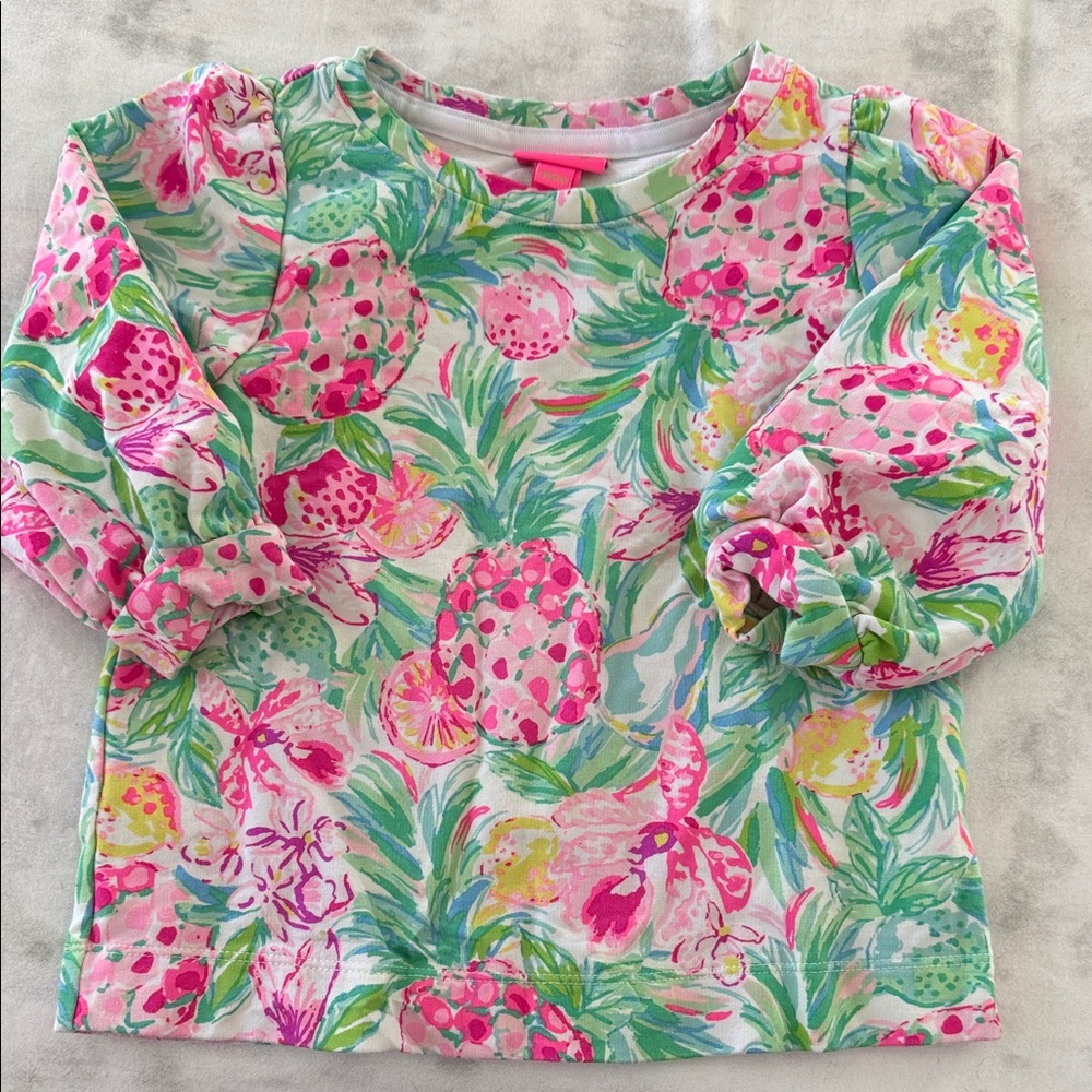 Lilly Pulitzer Girls' 3/4-Sleeve Top M